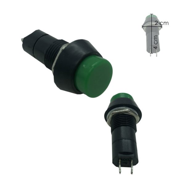 SWITCH ON-OFF 2 VERDE PIN 33878-1 6 AMP 125V
