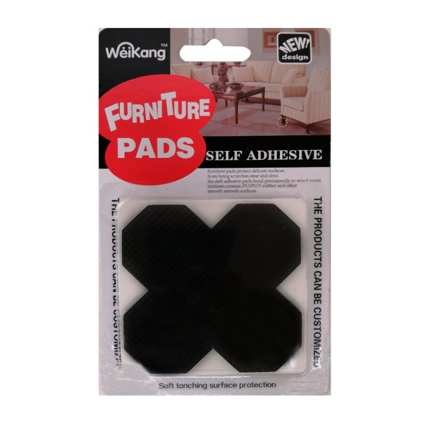 PROTECTOR DE HULE 8 PCS EXAGONAL 4X4CM