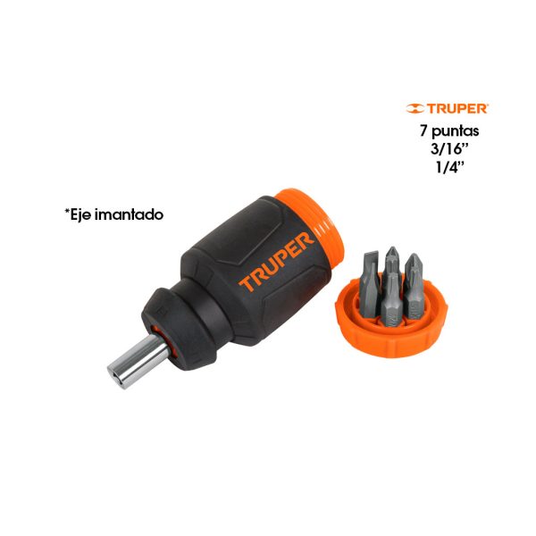 DESARMADOR TIPO TROMPO 7 PUNTAS TRUPER