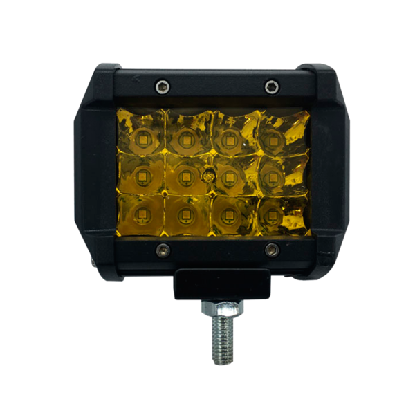 NEBLINERA RECTANGULAR FLASH 12 LED 9.5X7CM AMARILLA 101408C
