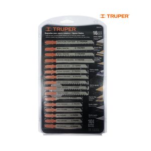 SIERRAS P/CALADORA 16 PCS ZANCO T CORTE RECTO TRUPER - Imagen 1