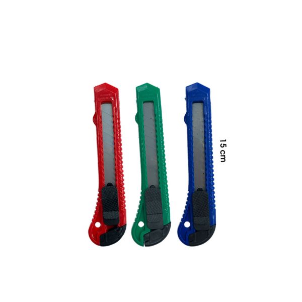 CUCHILLA CORTA CARTON 18MM MANGO PLASTICO
