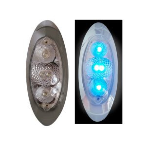 LAMPARA LATERAL 4 LED OVAL F1R-1817LED-CLEAR - Imagen 1