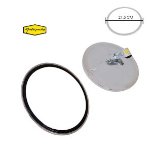 RETROVISOR PLASTICO REDONDO 8" CROMADO 2-164A ABRAZADERA MULTIPARTES - Imagen 1