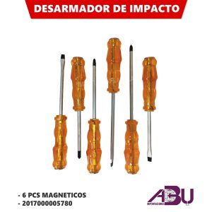 DESARMADORES DE IMPACTO 6PC MAGNETIC 063-6 - Imagen 1
