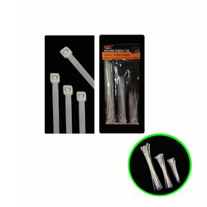 ABRAZADERAS PLASTICAS 75 PCS BLANCAS 367-8 - Imagen 1