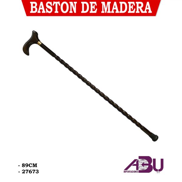 BASTON MADERA CAFE TORNEADA 506-5 89CM