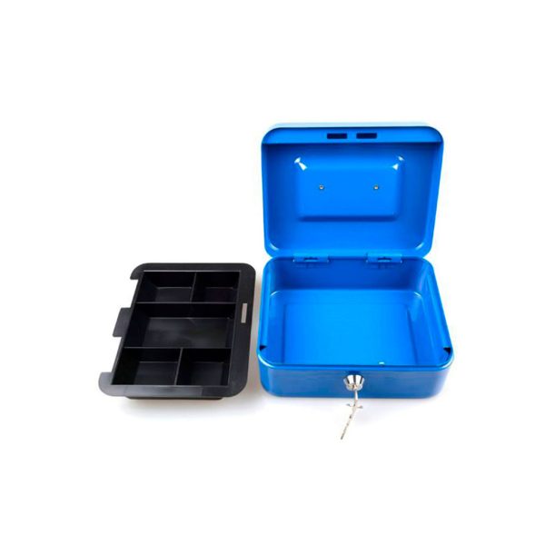 CAJA DE METAL P/DINERO 605 20X16X9CM R/N/A/B
