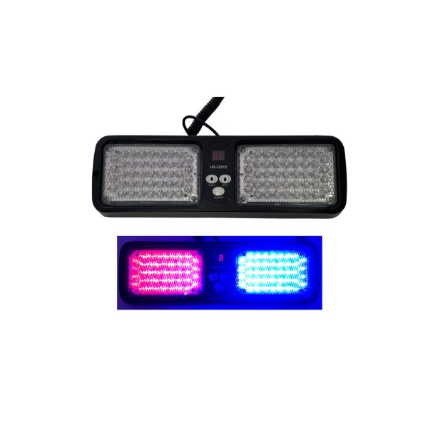 LAMPARA LED ROJO/AZUL POLICIA AL ENCENDEDOR 32X11CM HS-52018