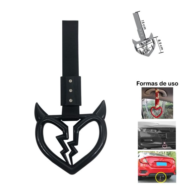ANILLO CORAZON ROTO CACHOS TSURIKAWA NEGRO-NEGRO HQ7603-NEGRO
