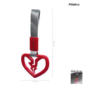 ANILLO CORAZON ROTO TSURIKAWA ROJO-GRIS HQ7605-RED - Imagen 1