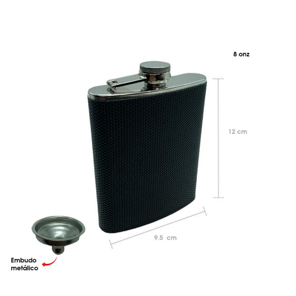 ANFORA ACERO INOXIDABLE FORRADA 8 ONZAS 6310B-6
