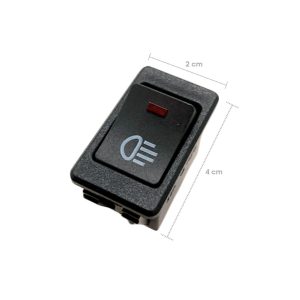 SWITCH P/LUCES ROJO CD-180015 ASW17D-R - Imagen 1