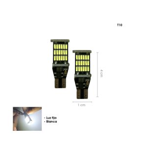 BOMBILLO 45 LED BLANCO T10 4014/T15 - Imagen 1