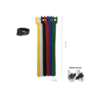 ABRAZADERA VELCRO 6 PCS 12MMX200MM 15366-14 - Imagen 1
