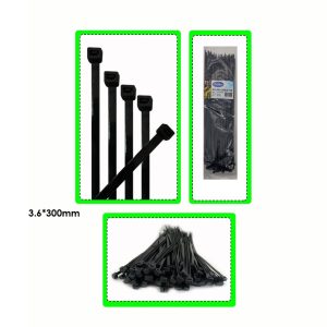 ABRAZADERA PLASTICA BLACK 12" 3.6X300MM - Imagen 1