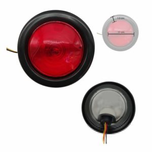 LAMPARA LENTE ROJO 2 FILAMENTOS (R4-108) - Imagen 1