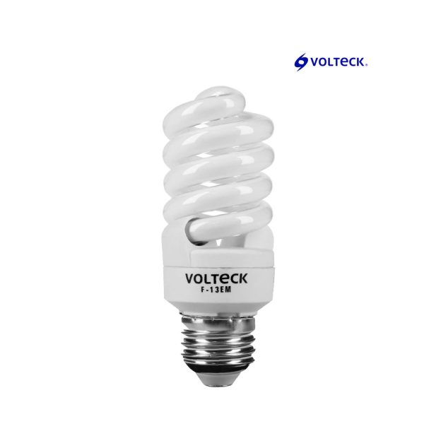 BOMBILLO ESPIRAL 13W LUZ BLANCA T2 110V 650LM VOLTECH