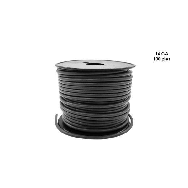 CABLE ELECTRICO P/CARRO 14GA 100 PIES NEGRO