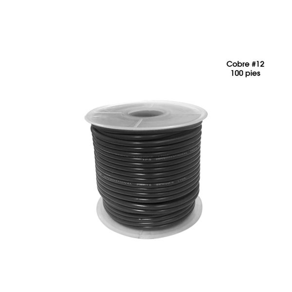 CABLE ELECTRICO P/CARRO COBRE #12 100 PIES BK
