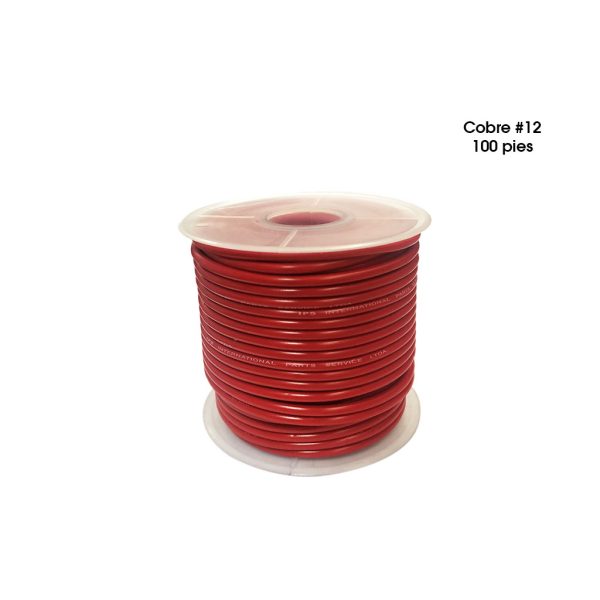 CABLE ELECTRICO P/CARRO COBRE #12 100 PIES RED
