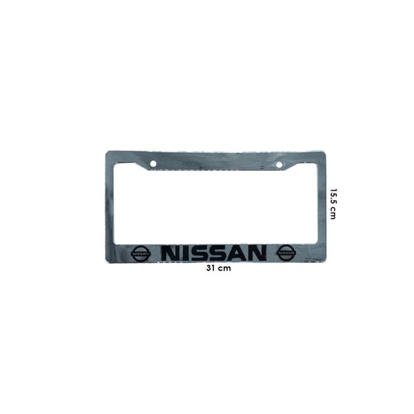 MARCO PARA PLACA PLASTICO CROMADO NISSAN