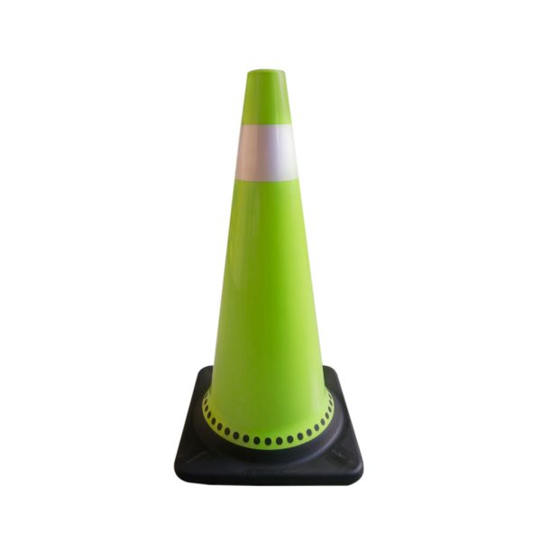 CONO DE TRANSITO VERDE PVC/SUAVE 73 CM C/REFLECTIVO