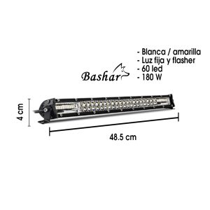 NEBLINERA 60 LED 48.5X3.5X2.5CM W/Y JR-XSP-180WDUA - Imagen 1