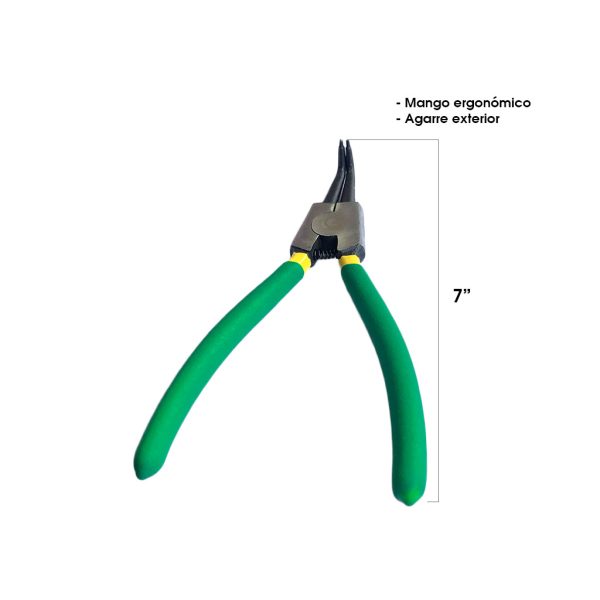 PINZA DE SEGURIDAD 7 EXTERIOR ANGULAR CURVA TQ-Z-8