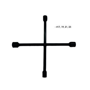 LLAVE DE CHUCHOS EN CRUZ NEGRA 17X19X21X23 MM14 PLG TQ-Z-10 - Imagen 1