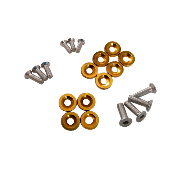 TORNILLOS RACING LM03-10 GOLD 10 PCS 19MM