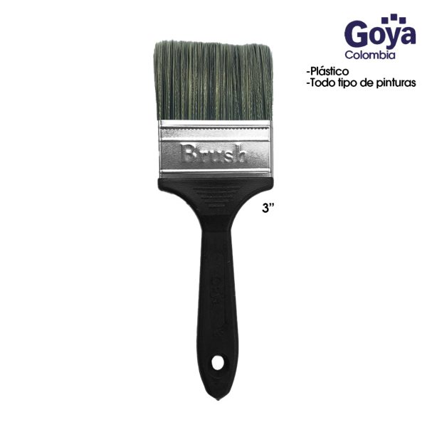 BROCHA PLASTICA 3 GOYA CERDAS MIXTAS