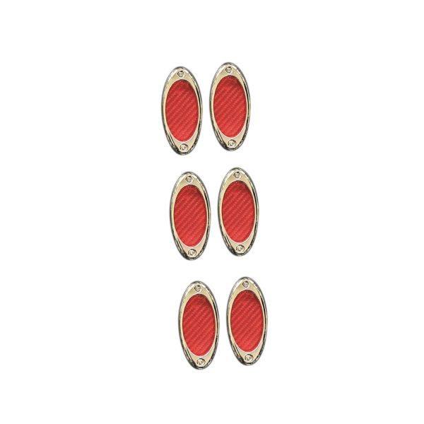 ENTRADA DE AIRE ROJO 9X4CM 6PCS
