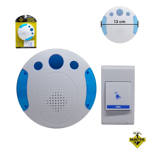 TIMBRE INALAMBRICO P/PUERTA CON LUZ 150MTS AC-1227