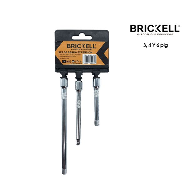 EXTENSIONES BRICKELL 1/4 3-6 10 6PLG 3 PCS BK-2072
