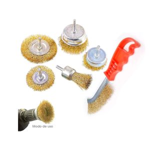 CEPILLOS DE ALAMBRE JUEGO 6 PCS BK-2186 - Imagen 1