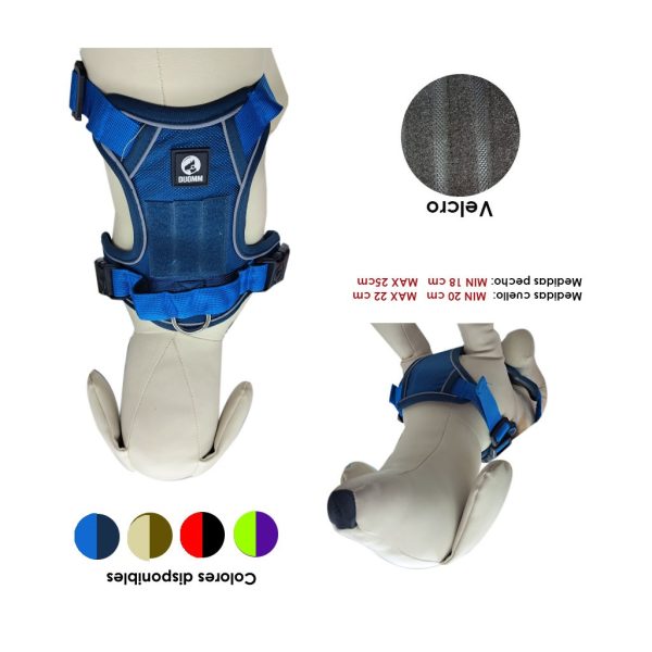 ARNES P/MASCOTA MEDIUM C/VELCRO BL-517-M