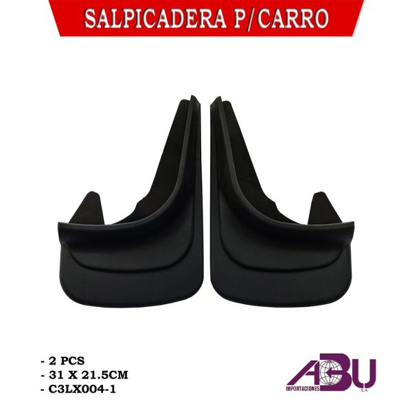 SALPICADERA NEGRA 2 PCS 31X21.5CM C31X004-1 AC-297