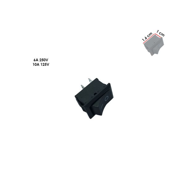 SWITCH MINI ON-OFF 2 PIN 125 VOH AC 18X13MM
