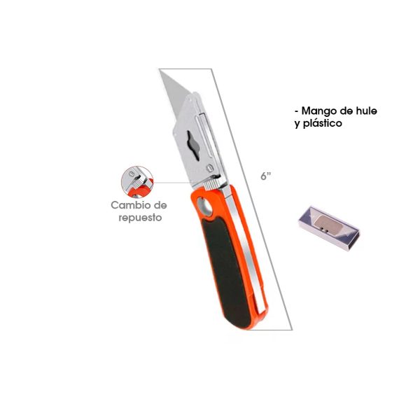 CUCHILLA P/CORTAR CARTON GRANDE C/REPUESTOS FRE3