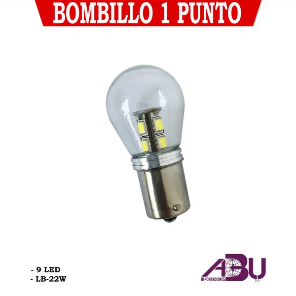 BOMBILLO 9 LED UN PUNTOS 9SMD 1156