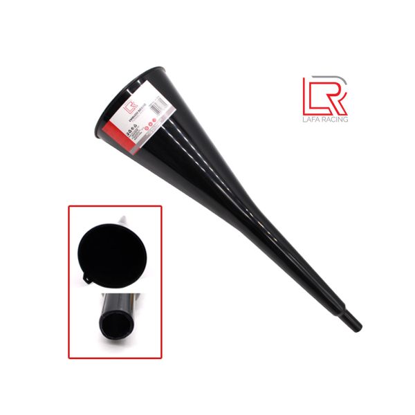 EMBUDO PLASTICO NEGRO 43CM LARGO 12CM BOQUILLA