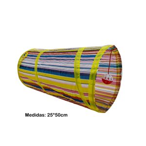 TUNEL P/GATO 25X50CM POLIESTER MULTICOLOR MP505004 - Imagen 1