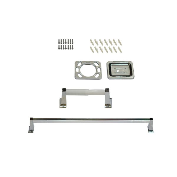 ACCESORIOS P/BA?O 5 PCS ABS CROMADO P-10084