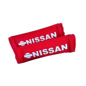 PROTECTOR DE CINTURON NISSAN ROJO - Imagen 1