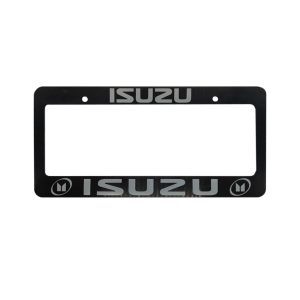 PORTA PLACA ISUZU (BLANCO O NEGRO) - Imagen 1