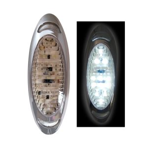 LAMPARA LATERAL 15 LED CLARA 170X57MM 12V FLASH/FIJA - Imagen 1
