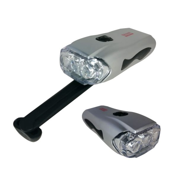 LINTERNA 3 LED CON DINAMO 15X6CM T631-002