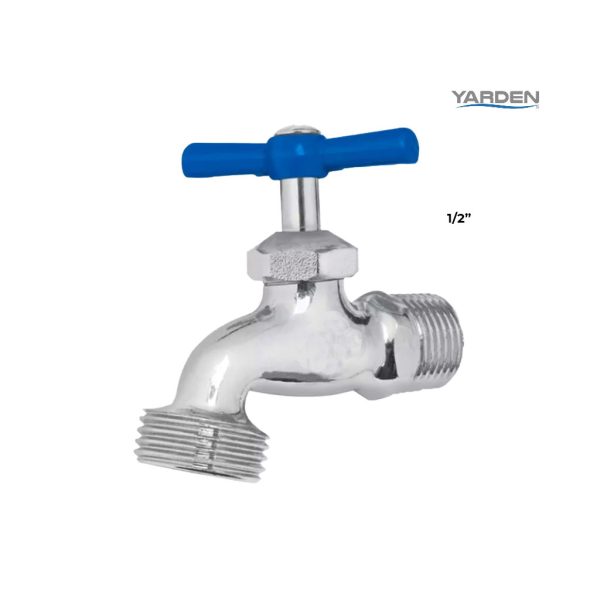 LLAVE DE CHORRO 1/2 TOOLCRAFT CROMADO 130 G YARDEN